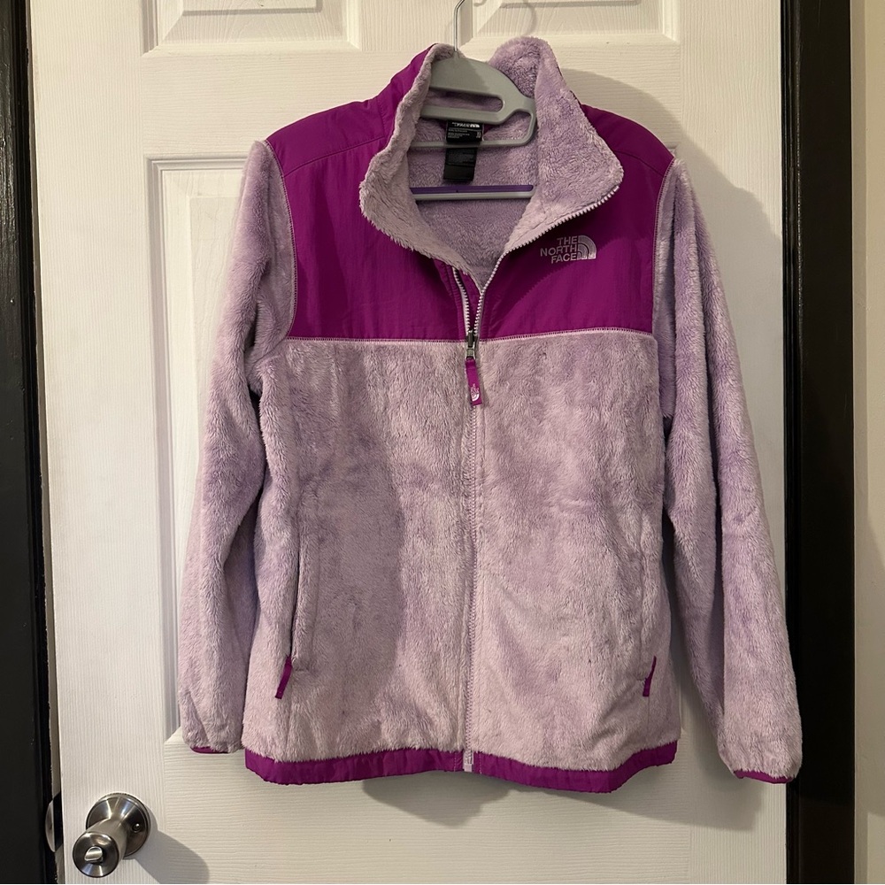 The North Face Purple Fleece Jacket, XL Girls